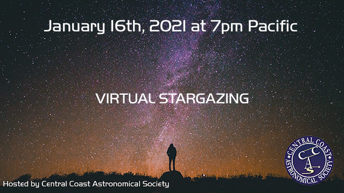 January 16 2021 Public Stargazing Website featured image